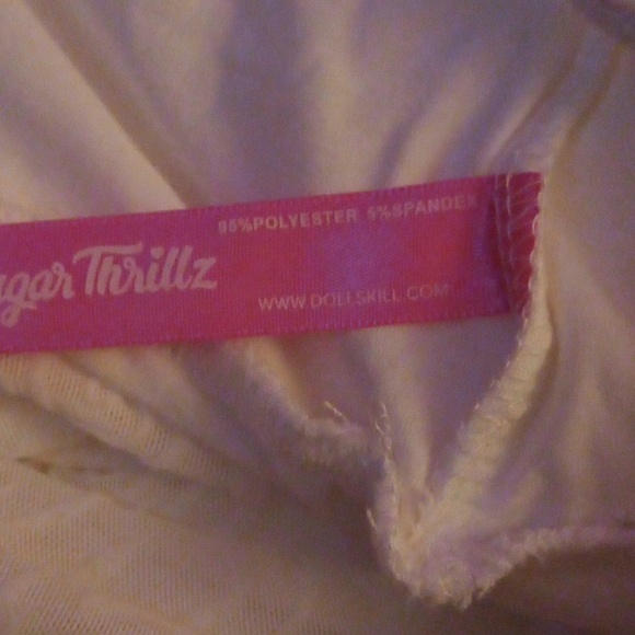 Sugar Thrillz White Ruffled Lace Skirt - Picture 6 of 8